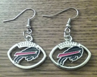 Buffalo Bills football earrings