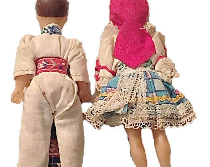 Poland International Highlander Dolls Tatra Mountains Souvenir, Vintage Czechoslovakia Tatra Tatry Dolls,