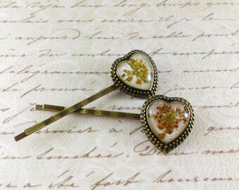 Hair pin Hair barrette Sterling silver hair accessories Hair jewelry gift Wedding hair pins Hair flowers Hair clip Bobby pin Womens gift