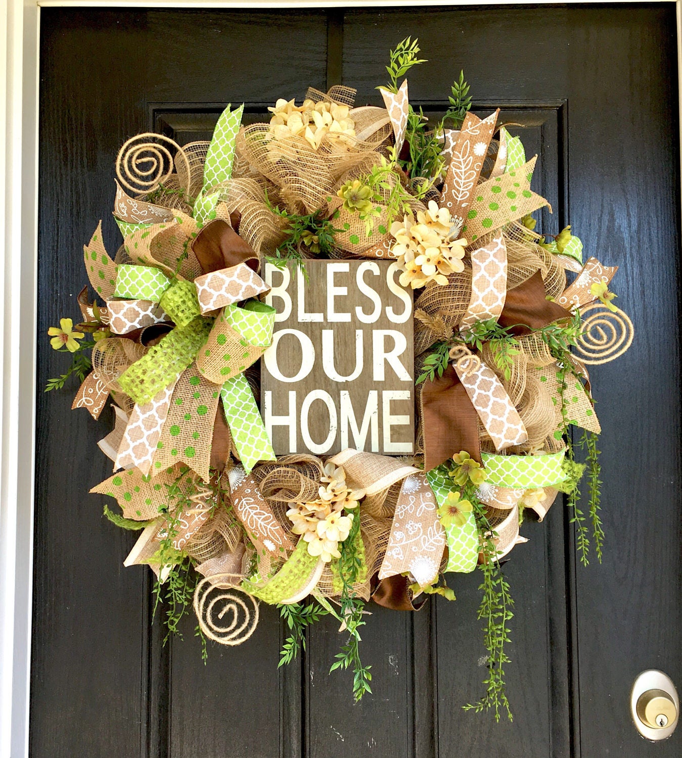 Everyday mesh wreath,front door wreath, home sweet home wreath, deco mesh wreath,home mesh wreath, Home wreath, Everyday wreath