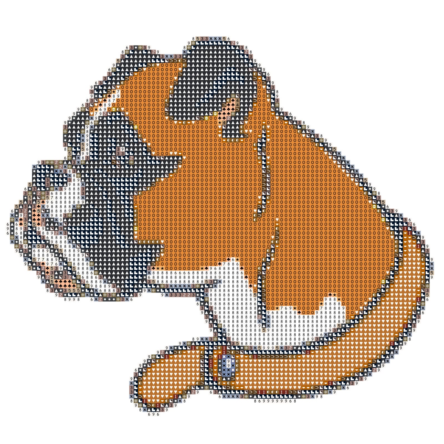 Boxer, Dog Breed, cross stitch pattern, dog picture, dog wall art