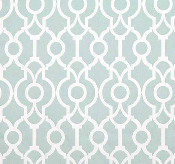 Geometric Aqua Blue Fabric Designer Home Decor Fabric by the Yard ...  Geometric Aqua Blue Fabric Designer Home Decor Fabric by the Yard Drapery  Curtain or Upholstery Fabric Cotton Light Aqua Blue Fabric B151 from  CottonCircle ...