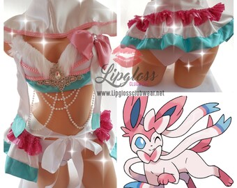 Pokemon Sylveon Costume, Sylveon Costume, Pokemon Costume, Cosplay Costume, Women Cosplay Costume, Sexy Cosplay Costume, Animal Costume