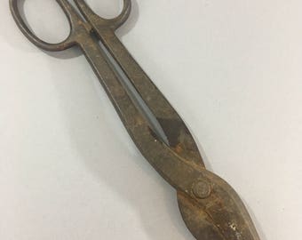 Vintage Forged Steel Tin Snips Shears