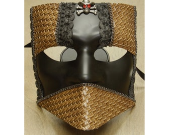 Leather face mask | Etsy