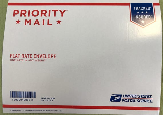 Flat Rate Envelope for International Shipping only. Priority Mail. from ...