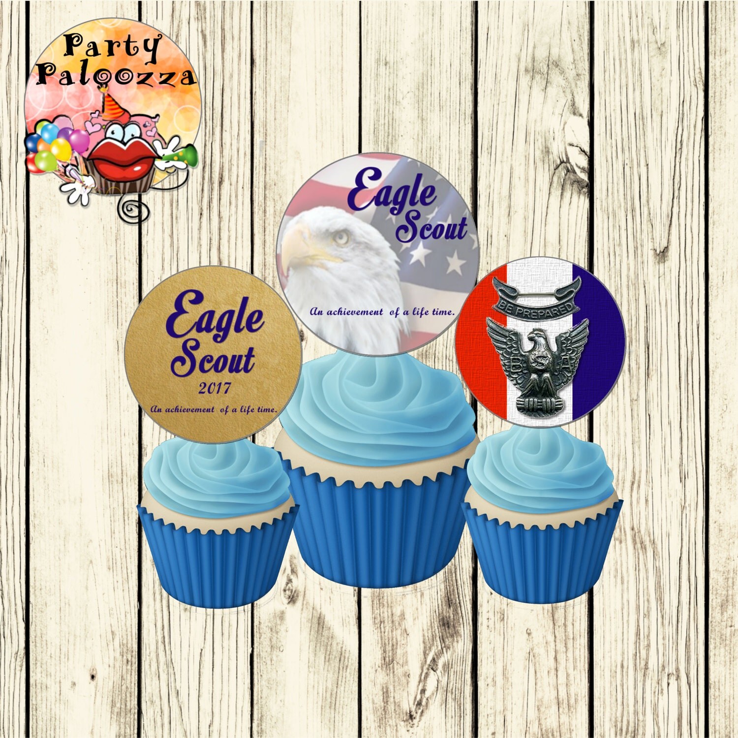 Printable Eagle Scout Cupcake Topper