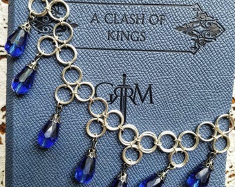 Tears of Lys inspired Chainmail Necklace- Sansa Stark inspired