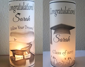 12 Personalized Graduation Party Centerpiece Table Decoration luminaries