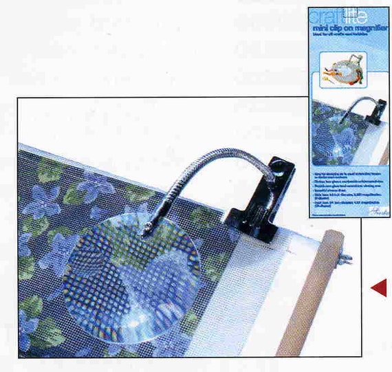 Mini clip on Magnifier for tapestry embroidery cross stitch