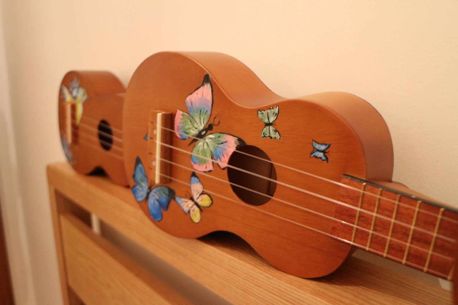 Hand Painted Butterfly Ukulele