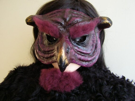 Bird mask Paper mache mask Masquerade mask by EpicFantasy on Etsy