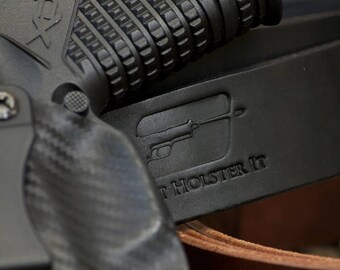 Smith & Wesson MP9 or 40 M2.0 4.25" Custom Made Black Kydex Carbon Fiber Retention IWB Holster- w/ Slide (Sweat) shield - Lifetime Warranty,