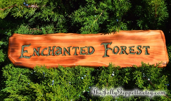Enchanted Forest Sign Once Upon a Time Sign Fairy Tales