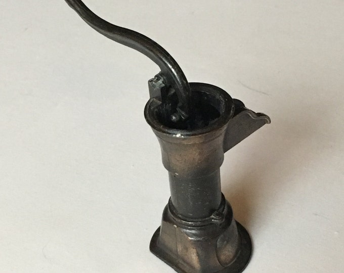 Storewide 25% Off SALE Vintage Die Cast Miniature Old Fashioned Water Well Crank Pump Lead Pencil Sharpener Featuring Unique Design Accents