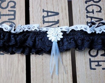 Navy Blue Garter/ bridal garter / wedding garter / lace garter / lace wedding garter /bridal accessory /garter /bride garter