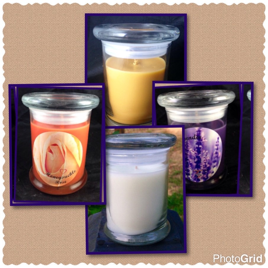 Scented Candles 8oz Jars with Glass Lids by StarFlameCandles Do You Cure Candles With Lids On Or Off