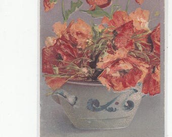 Embossed Bowl Of Poppies By C. Klein