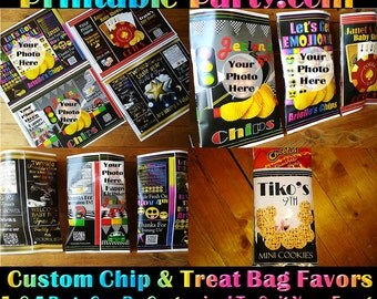 Potato Chip Bags | Custom Chip Bags | Personalized Treat Bags | Loot Bags