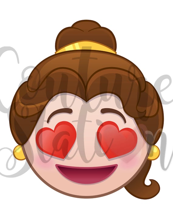 Beauty & The Beast Emoji Digital Iron-on Image Disney Emoji