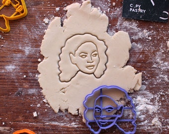 Beyonce Cookie Cutter // fondant cutter // cookie stamp // for custom cookies // personalized cookie cutter