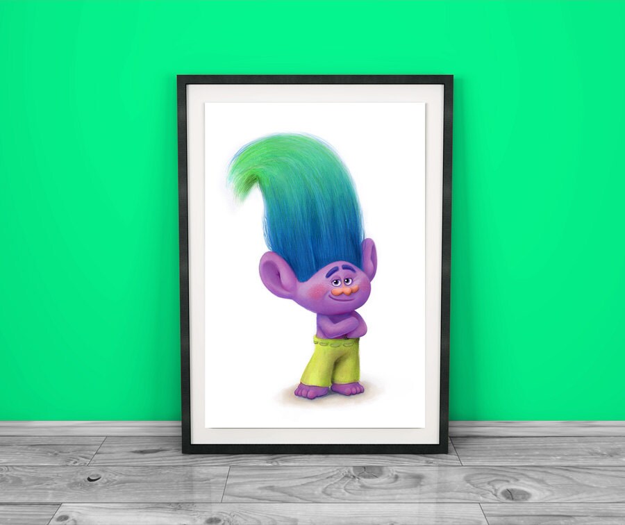 Creek Trolls Movie 2016 Fine Art Print A4 by smithead123