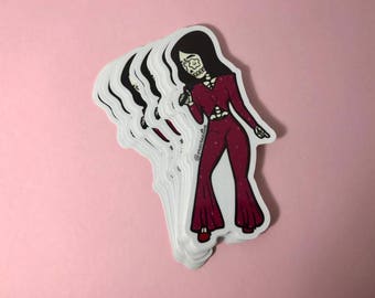 Selena Quintanilla Vinyl Sticker - Dia De Los Muertos / Day of the Dead - "Selena 1995" - Laptop Decal -