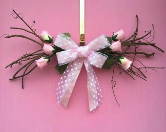 Floral Swags, Valentine Swag, Flower Swag, Door Swag, Over the Door Decor, Wall Swags, Swag Wreath, Valentines Day Decor,