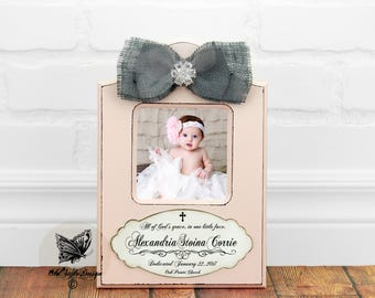 Baptism Gift GIRL Christening Gift Personalized picture Frame Baptism Gift from Godparent Goddaughter Gift Baptism Gift Baby Girl Frame