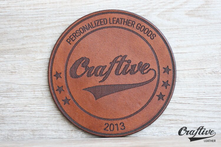 Logo Branding Coasters Custom Logo Leather coasters