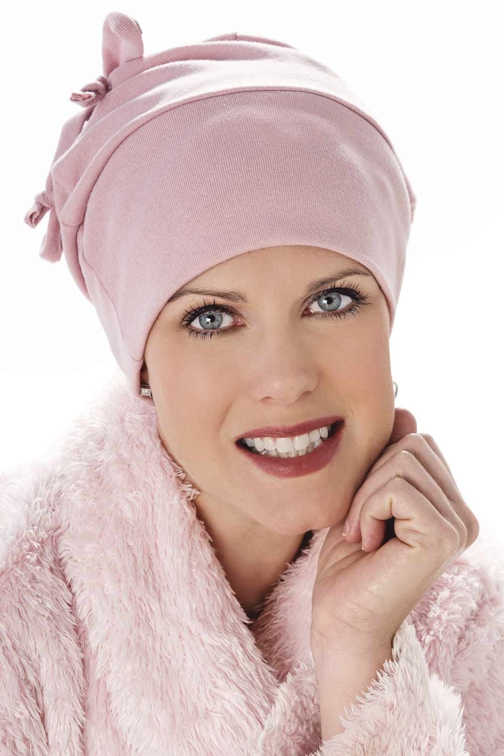 Two Bow Sleep Cap Sleeping Caps for Women Cancer Patients