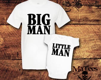 Big Man, Little Man, Fathers Day Gift, Fathers Day, Father Son Matching Shirts, Dad and Son, Dad and Baby Matching Shirts, Daddy and Son