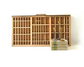 Vintage Wooden Printing Press Drawer