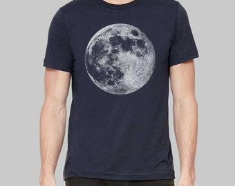 Moon Shirt, Moon, Graphic Tees for Men, Mens Tshirt, Graphic Tee, Gift For Men, Clothing, T Shirt, T Shirts For Men