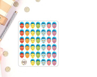 Face Mask Planner Stickers