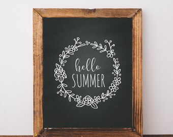 Hello Summer-Hello Summer Print-Welcome Summer-Welcome Summer