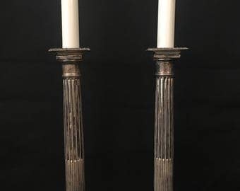 Pair of Vintage Neoclassical Candle holders. // Anniversary / Gift Idea / Candlelight Dinner / Fine Dining at Home / Entertaining / Romance