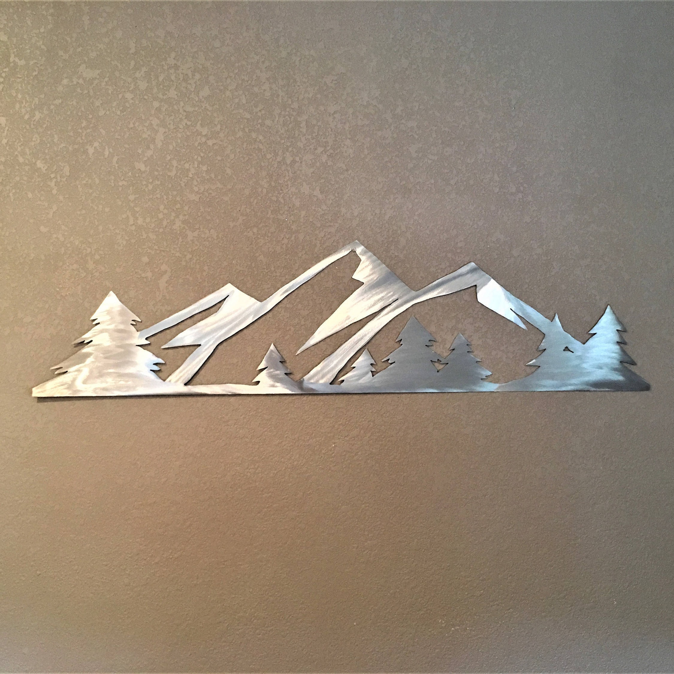 3 ft. Rocky Mountain National Park. Metal Wall Art. Estes Park Colorado. Hand cut mountain range