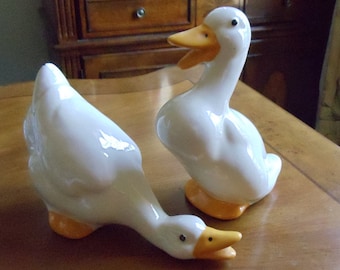 ceramic geese figurines