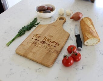 Custom Cheese Board, Custom Paddle Board, Personalized Cheese Board, Engraved Cheese Board, Custom cutting board --CB-PAD- WILSONS