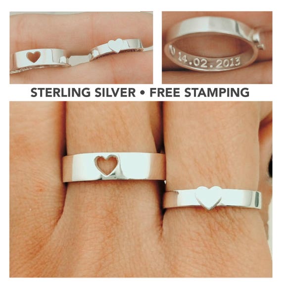 Promise Ring Gift For Her Couples Ring His and Her