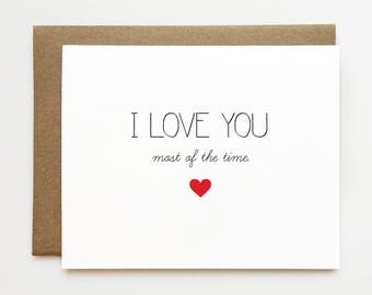 Funny anniversary card, Funny I love you card, Anniversary card for boyfriend, Best friend card, Cheeky anniversary card, Card for him