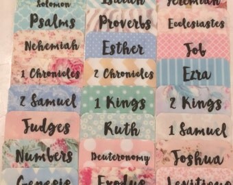 STANDARD "Sweetie Pie" Multi-Hued Books of Bible Tabs by Victoria Anderson