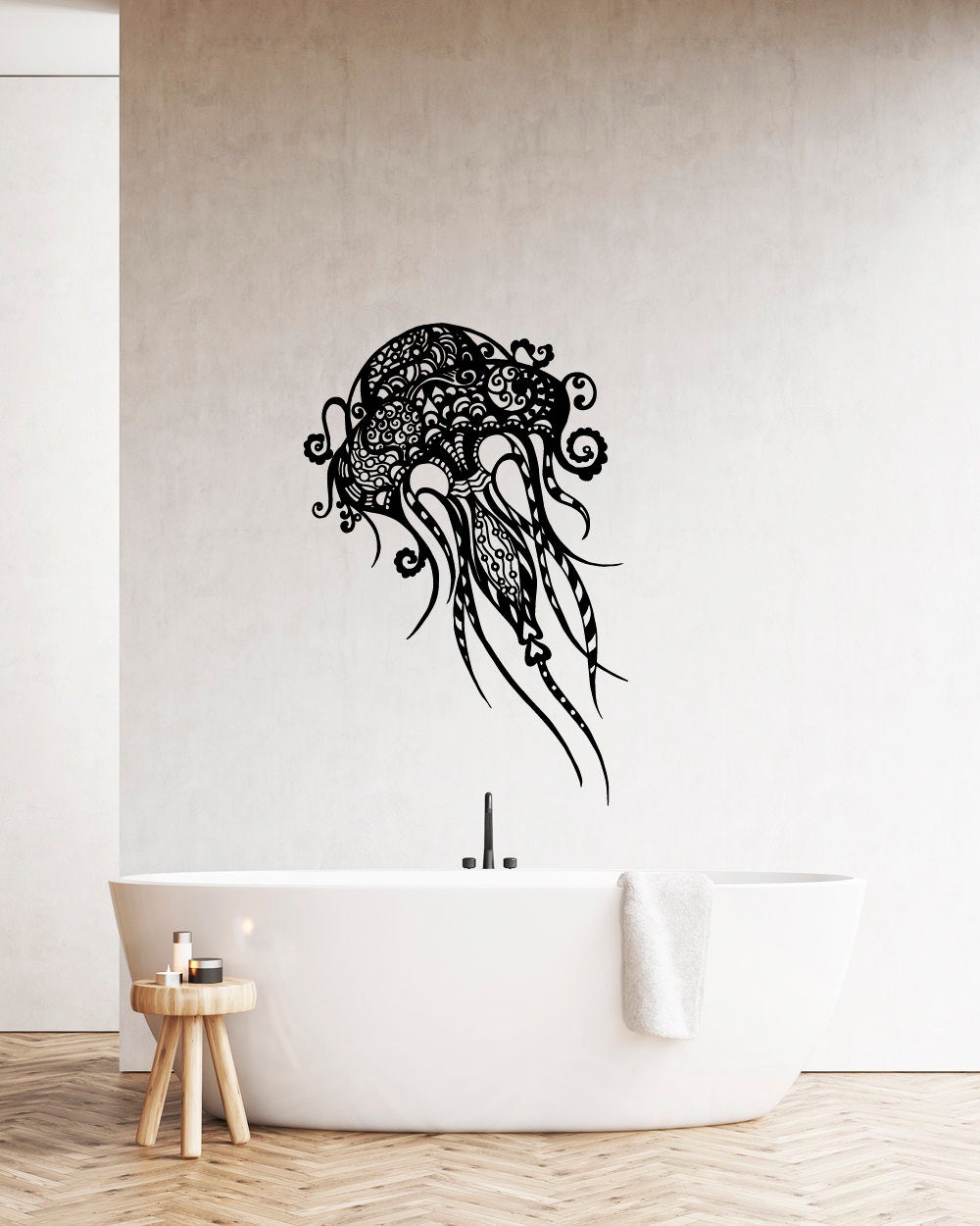 Jellyfish Wall Decals Bathroom Sea Ocean Animal Decal Jelly