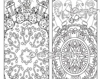 Color In Bookmarks Printable Bookmarks Instant Bookmarks Color In Bookmarks Printable Bookmarks Instant Bookmarks
