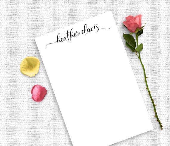 Personalized notepads