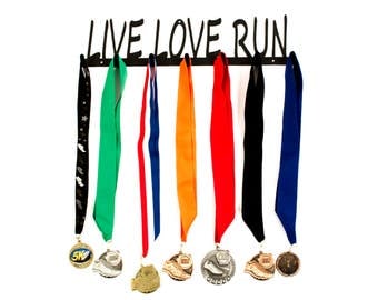 Running Medal Holder, Running, Live Love Run Medal Holder, Live Love Run, Running Medal Display, Runner Gifts, Running Medal Hanger