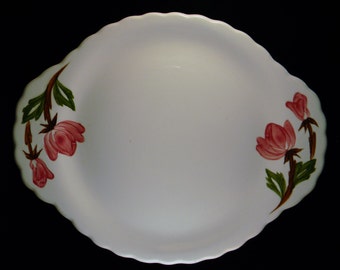 American Beauty Serving Plate from Canonsburg Pottery