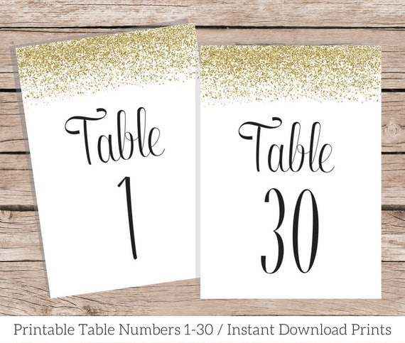 printable table numbers 1 30 printable wedding table numbers