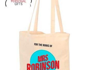 Teachers Tote bag, Personalized Tote Bag, Custom Tote Bag, Personalized Bag, Book Bag, Shopping Bag, Gift for Teacher, retro style